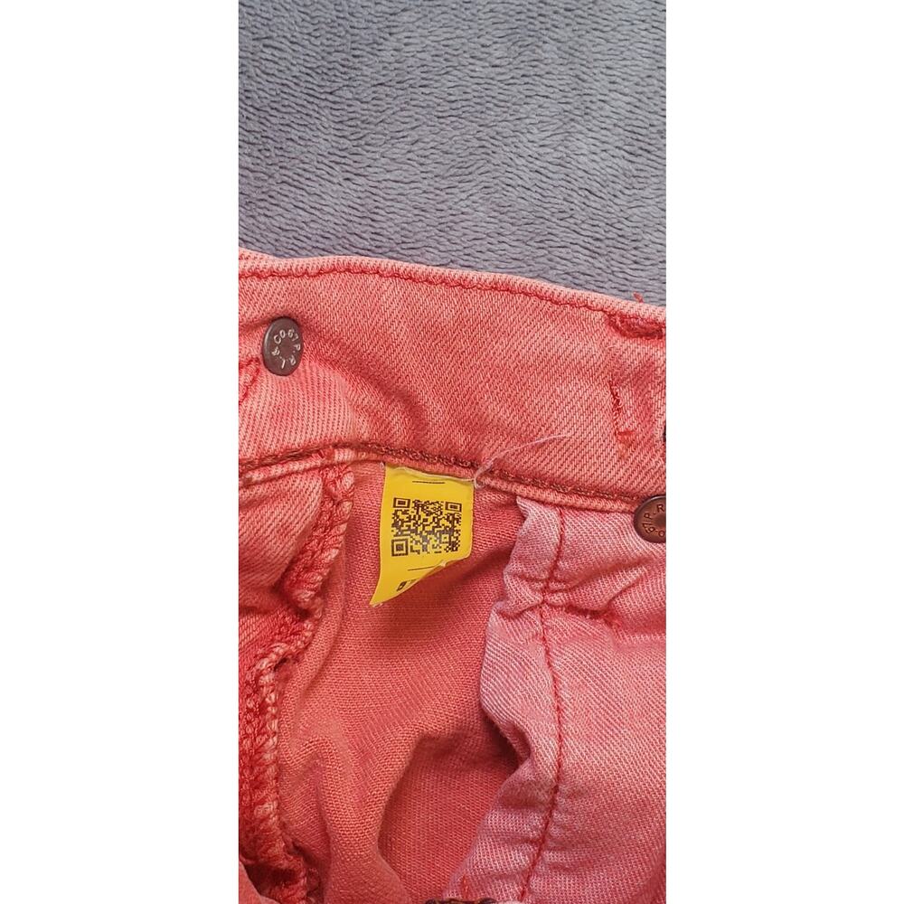 Polo Ralph Lauren Boys Sz 12 Red Sullivan Slim Fit Raw Edge Denim Shorts C23-44 - Picture 7 of 10